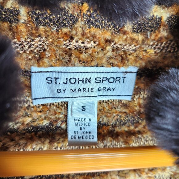 St. John Sport Cardigan Sweater Jacket size S - Picture 11 of 14